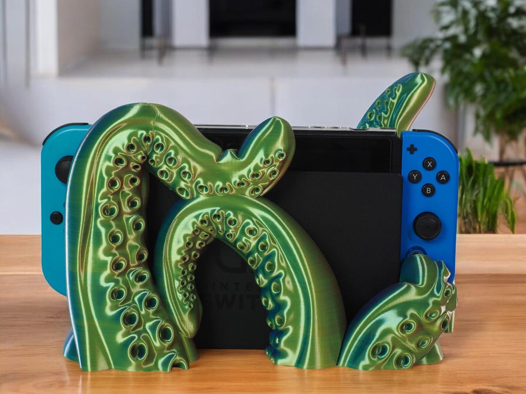 Nintendo Switch Dock Stand, Kraken Tentacles, Octopus, Squid, Fantasy