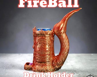 Dungeons and Dragons Gift -  Cast Fireball Can holder and Dice roller combo