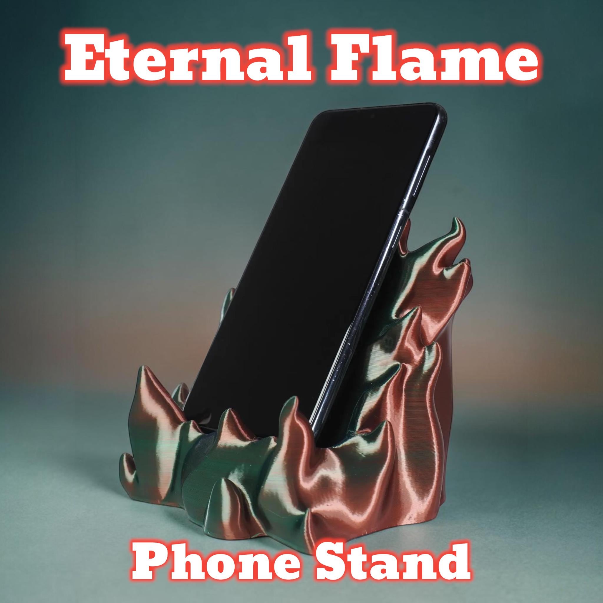 Eternal Flame phone stand, phone holder, Desk mobile, Cellphone