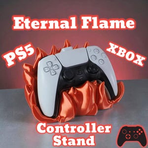 PS5 - XBOX video game controller stand/holder - Eternal Flame Fire