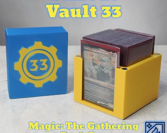 Vault-Tec Themed Fallout Deck Box – Magic: The Gathering Commander Storage