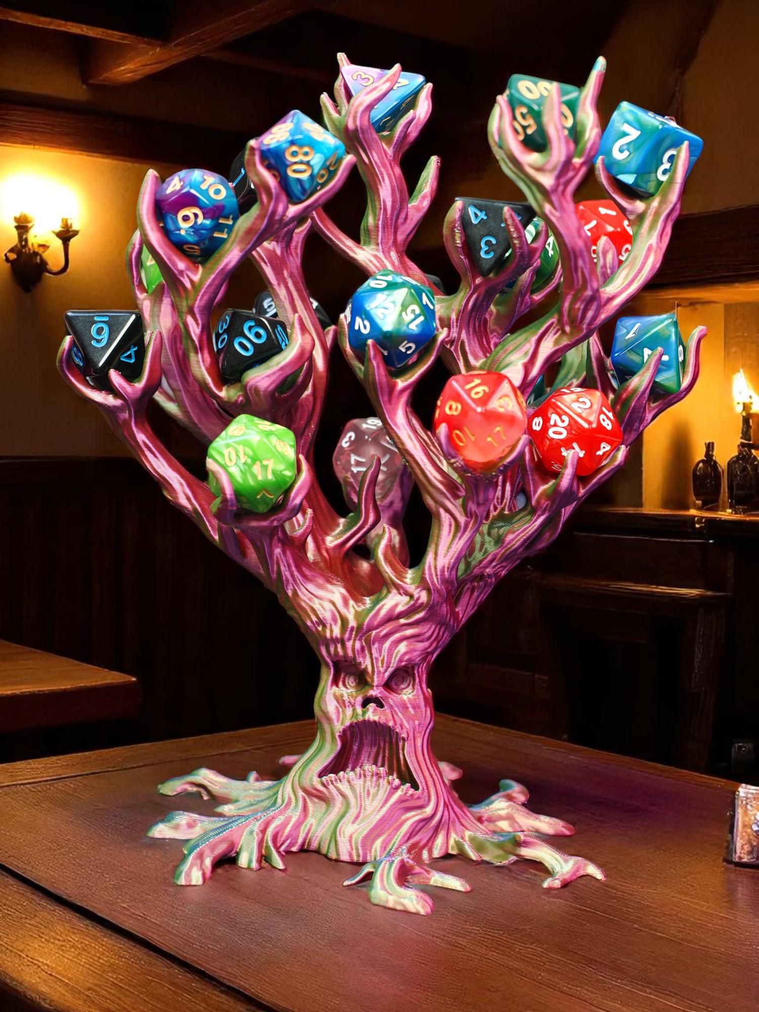 Haunted Tree Dice Holder: 3D Printed Dice Guardian for RPG - Etsy