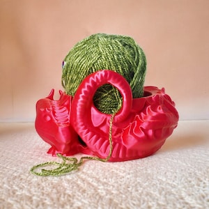 Dragon Yarn Bowl – 3D Printed Crochet & Knitting Organizer Gift for Yarn Lovers