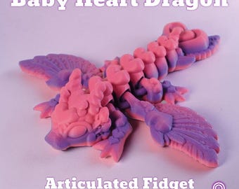 Gelede babyhart Dragon Fidget