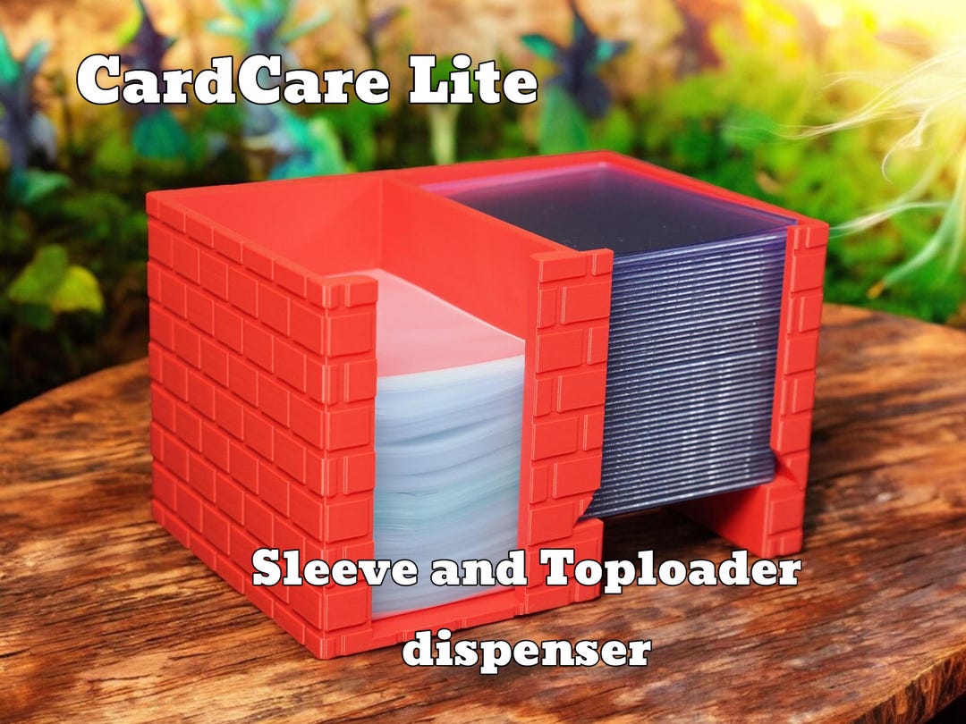 3D Printed Card Sleeve and Toploader Dispenser: TCG Organizer - Etsy