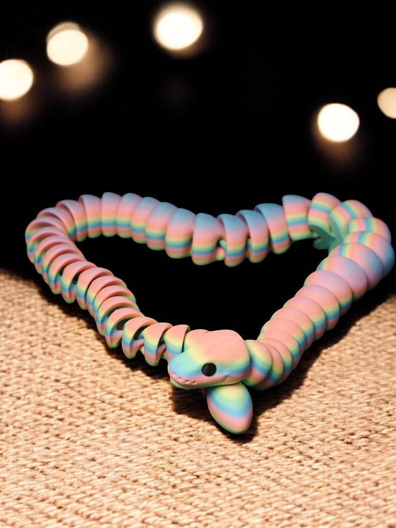 Python Fidget Flexi Fidget Ball Python - LONG 80cm - Articulated Sensory Snake - Etsy
