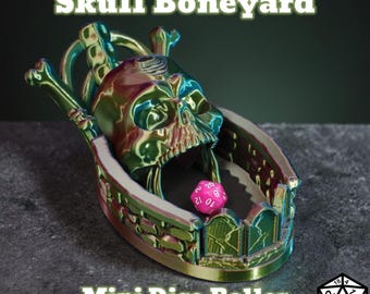 Skull Dice Tower: 3D Printed Boneyard RPG Dice Roller