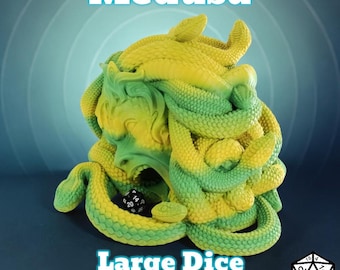 Tour de dés Tête de Méduse, Rouleau de dés mythique, Accessoires de jeu sur table
