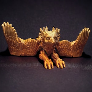 Griffin Fidget, articulated 3D Printed Stress Relief , Handheld Desk, Unique Gift