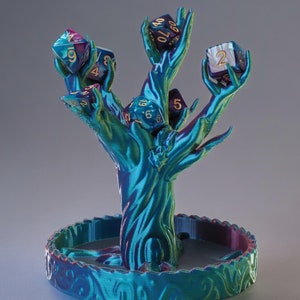 D&D Yggdrasil Dice Holder – Norse Tree Dice Guardian and RPG D20 Stand