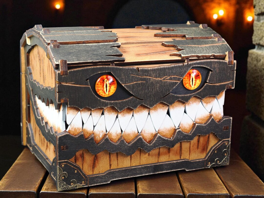 Handmade Mimic King Dice Box: D&D, MTG, RPG Storage - Etsy