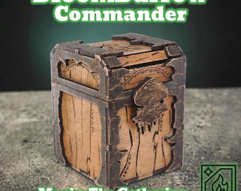 Pudełko na talię kart Magic the Gathering, inspirowane Bloomburrow, Commander, Forest Claw, z aksamitną wyściółką