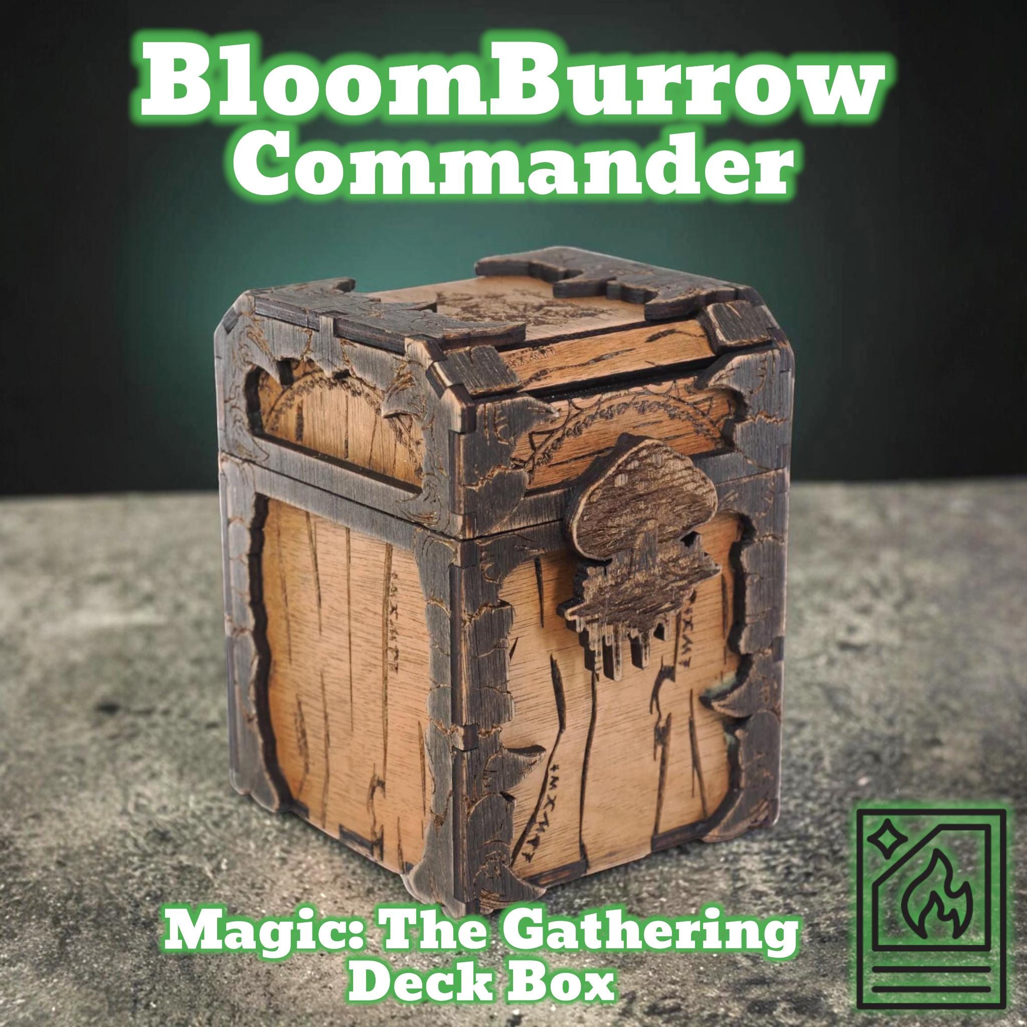 Magic the Gathering Deck Box, Bloomburrow Inspired, Commander