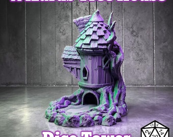 Zaubererbaumhaus-Würfelturm: 3D-gedrucktes Rollenspiel
