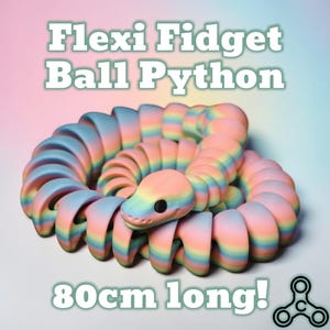 Bola sensorial Flexi Fidget Python - LARGA 80 cm - Serpiente sensorial articulada