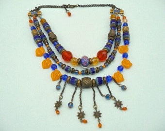 Necklace. Murano beads. Vintage.