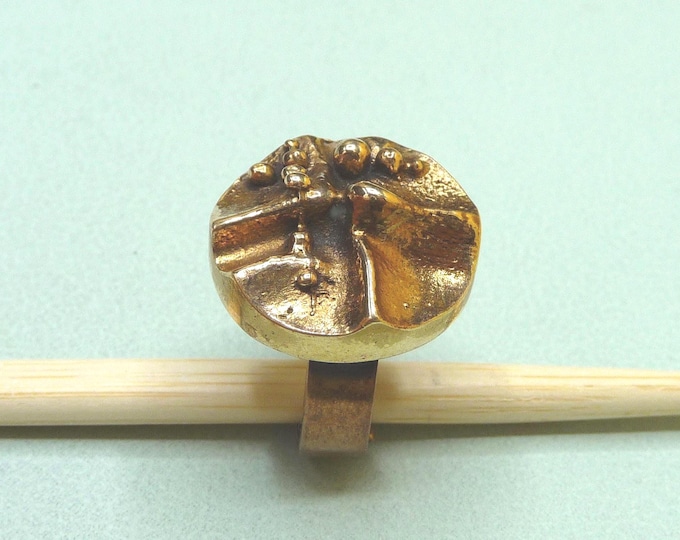 Hannu Ikonen (Finland). Bronze ring. 1970s. Vintage.