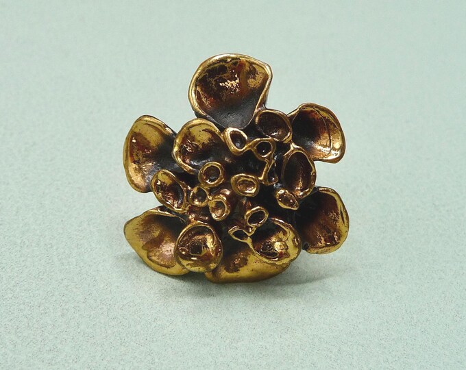 Hannu Ikonen (Finland). Bronze ring. 1970s. Vintage.