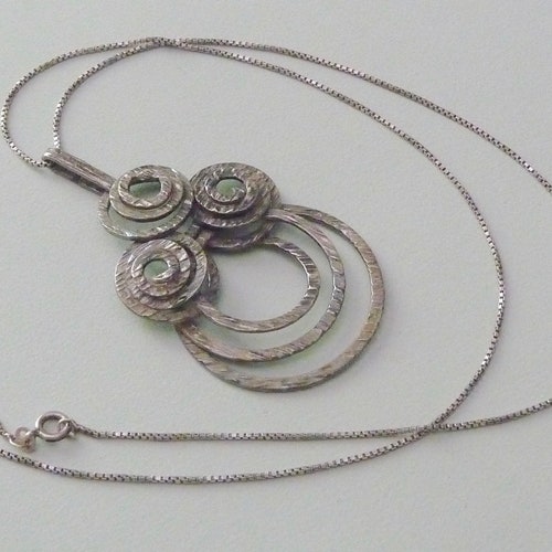 Elis Kauppi (Finland). Sterling Silver Pendant. Vintage. shops