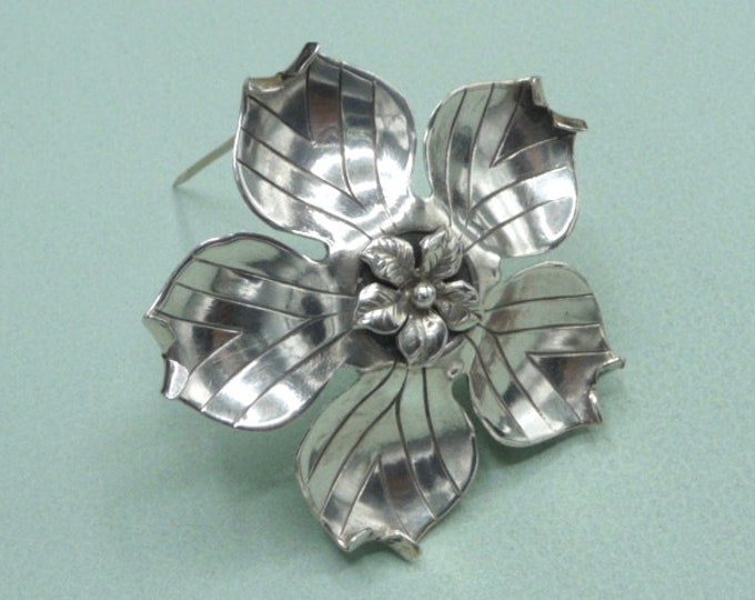 G. Kaplan (Sweden). Silver brooch. 1957. Vintage.