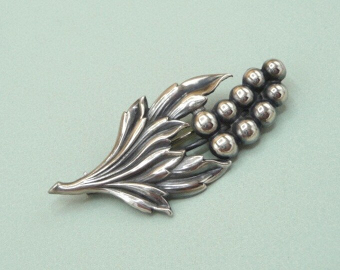 Sweden. Silver brooch. Vintage.