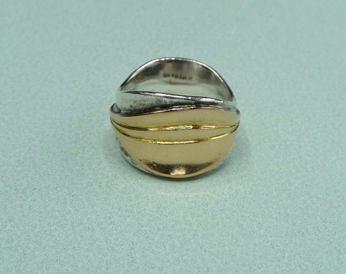 Jan Brunk (Sweden). Silver ring. 1989. Vintage.