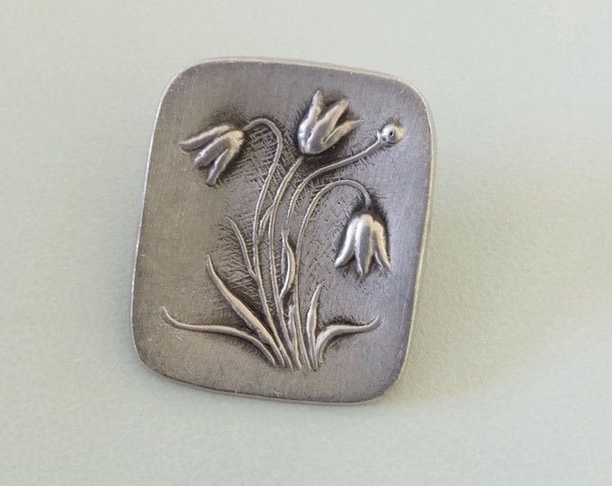 Sweden. Pewter Brooch. 1955. Vintage.