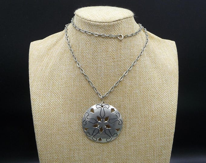 Sweden. Tinplate necklace. Vintage.