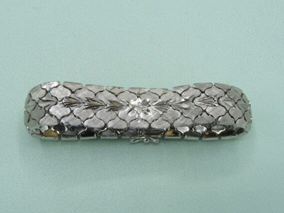 Suède. Bracelet souple en argent. Vintage. - image 4