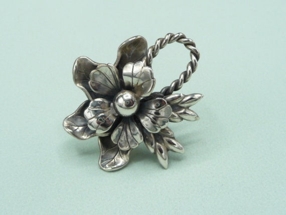 Ge-Kå Smycken (Sweden). Silver brooch. 50s. Vinta… - image 4