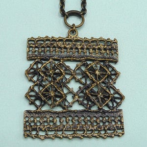P. Sarpaneva (Finland). Bronze Necklace. Vintage.