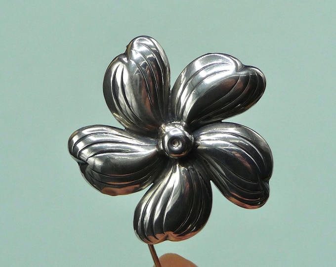 Sweden. Silver brooch. 1955. Vintage.