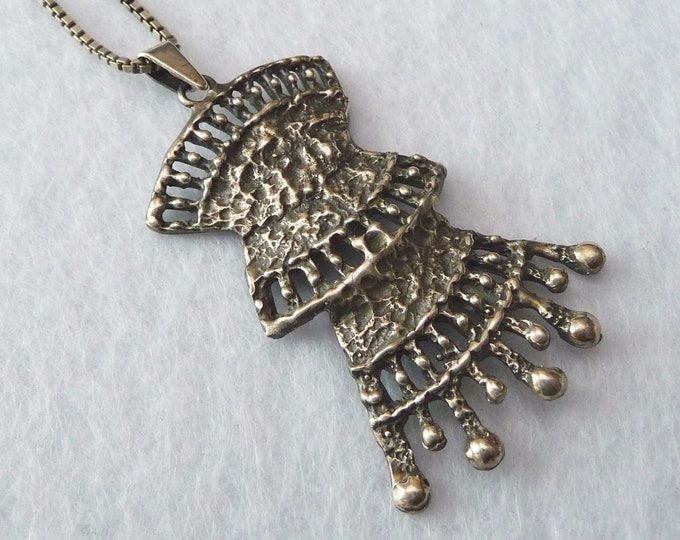 PL (Finland). Silver Pendant. Vintage.