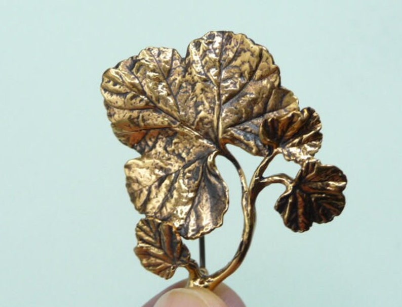 Bronze brooch. Vintage. image 7