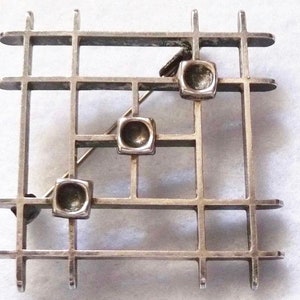 Finland. Silver Brooch. 1967. Vintage.