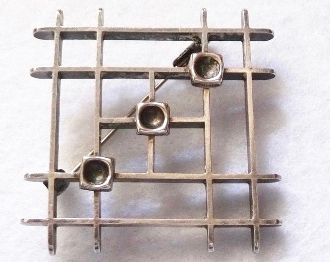 Finland. Silver Brooch. 1967. Vintage.