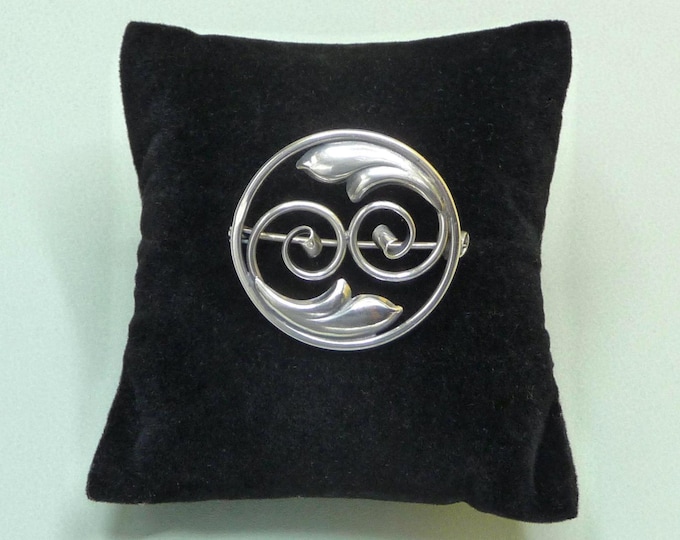 Sweden. Silver brooch. 1940s-1950s. Vintage.