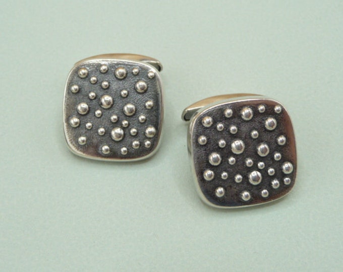 Martti Viikinniemi (Finland). Silver cufflinks. 1964. Vintage.
