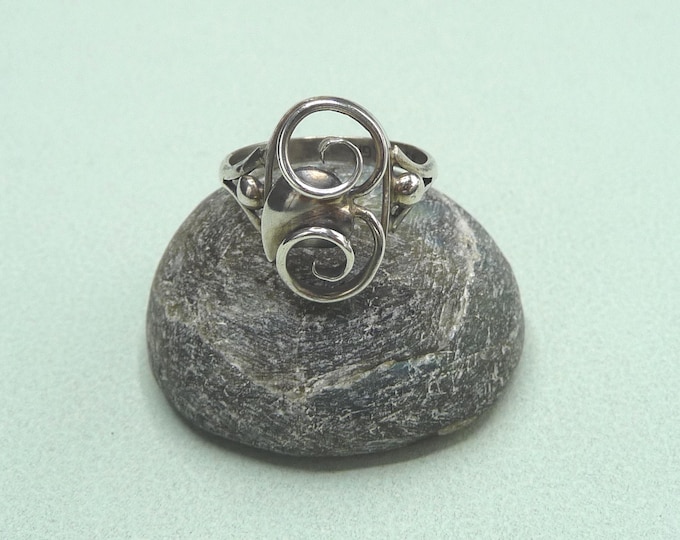 Hugo Grün (Denmark). 830 silver ring. 1918-1937. Vintage.