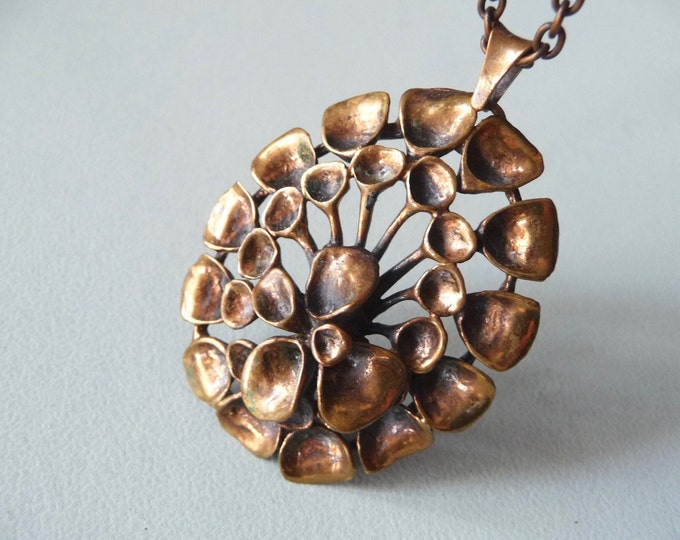 Hannu Ikonen (Finlan). Bronze Pendant. 70s. Vintage.