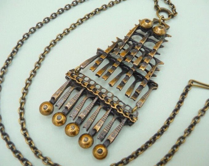 Pentti Sarpaneva (Finland). Bronze Necklace. Vintage.