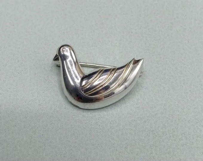 Andreas Daub (Germany). Silver brooch. 1960s. Vintage.
