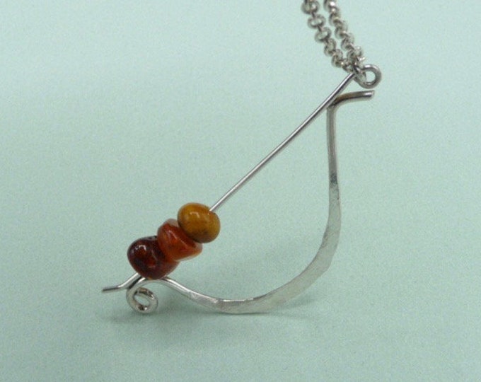 Silver pendant. Handmade. Vintage.