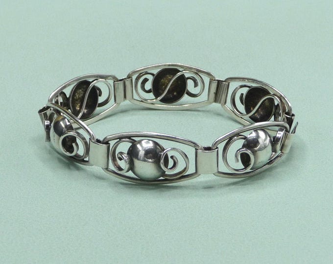 Victor Janson (Sweden). Silver bracelet. 1944. Vintage.