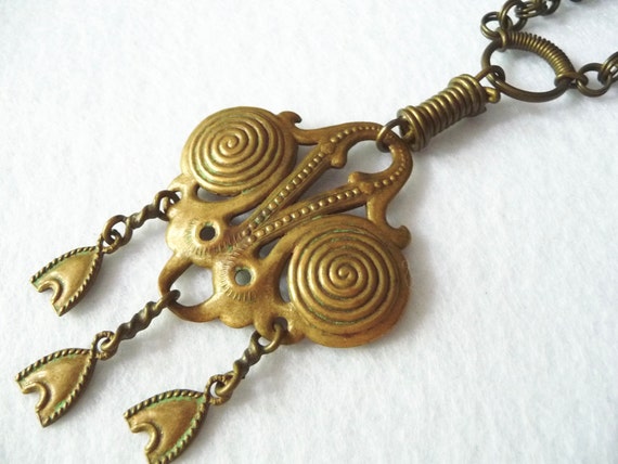 Finland. Bronze Necklace. Vintage.