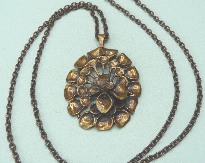 Hannu Ikonen (Finlan). Bronze Pendant. 70s. Vintage.