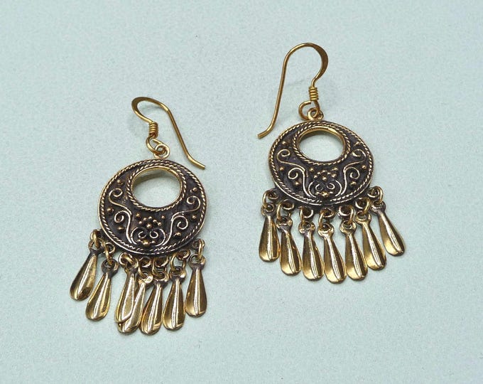 Vintage bronze earrings.