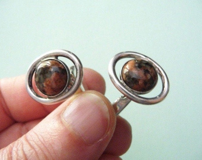 HTM (Finland). Silver Cufflinks. 1988. Vintage.
