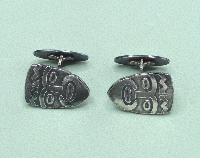 Silver cufflinks. Vintage.