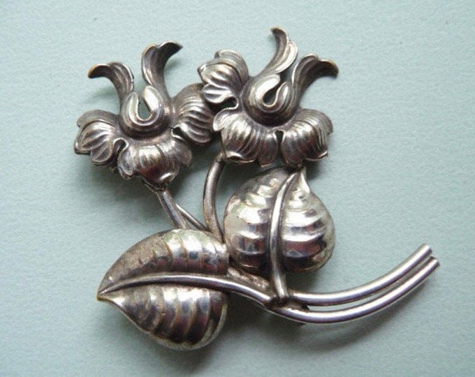 Sweden. Silver Vintage Brooch.